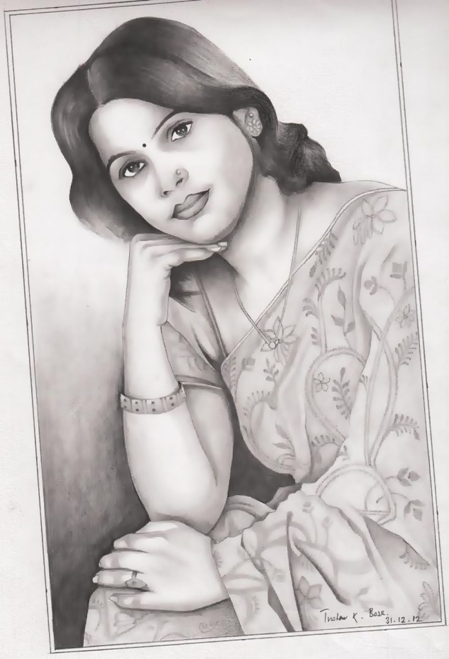 My Pencil Portraits On Paper