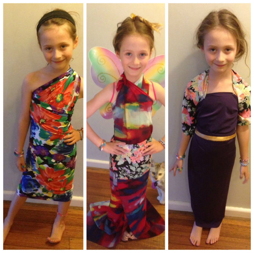 8 Year Old Izzy Combining Art And Fashion