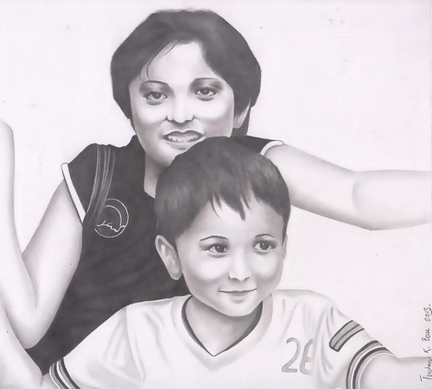 My Pencil Portraits On Paper