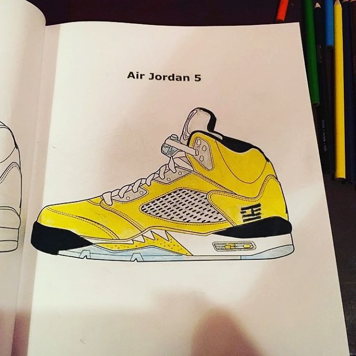 Air Jordan Coloring Book Will Make Adults Color Like Never Before