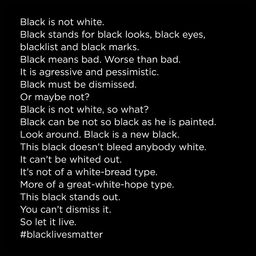 #blacklivesmatter Manifesto