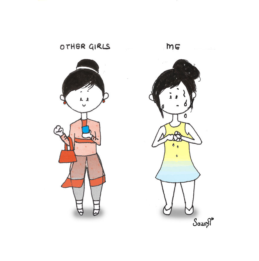 I Drew Illustrations About Being A Girlish Tomboy