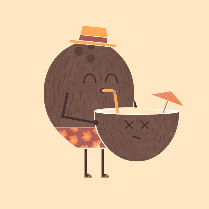 I Always Had Fun Playing With My Food As A Kid So Now I Draw Fun Food Illustrations