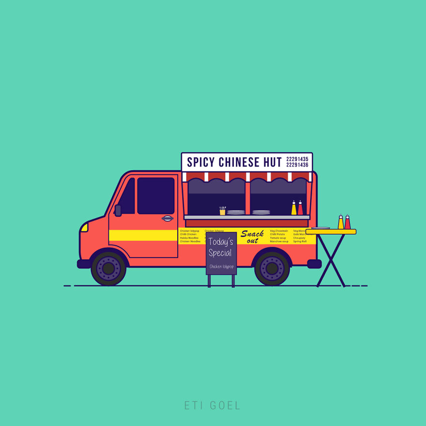 I Have Illustrated A Series On "the Joys Of Indian Street Food".