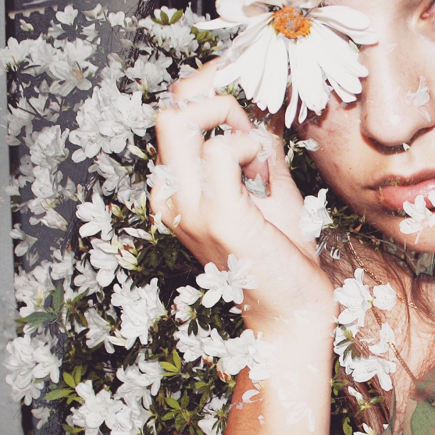 I Like To Overlay My Pictures With Pictures Of Flowers