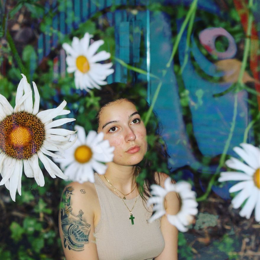 I Like To Overlay My Pictures With Pictures Of Flowers