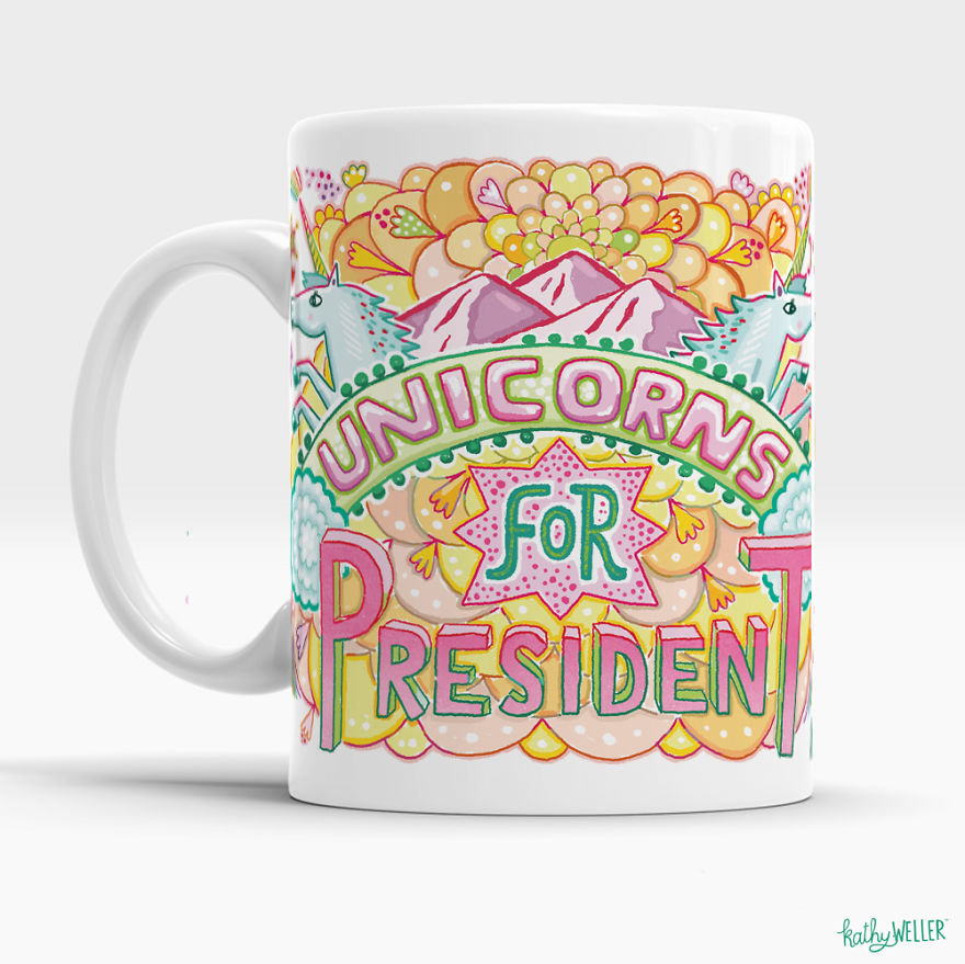 I Designed These Unicorn Mugs So We Can All Have More Peace & Love With Our Morning Coffee