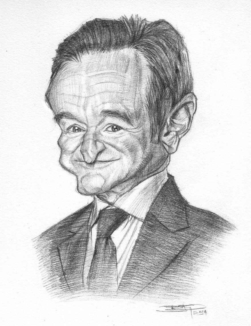 A Sketch Of Robin Williams On His Birthday
