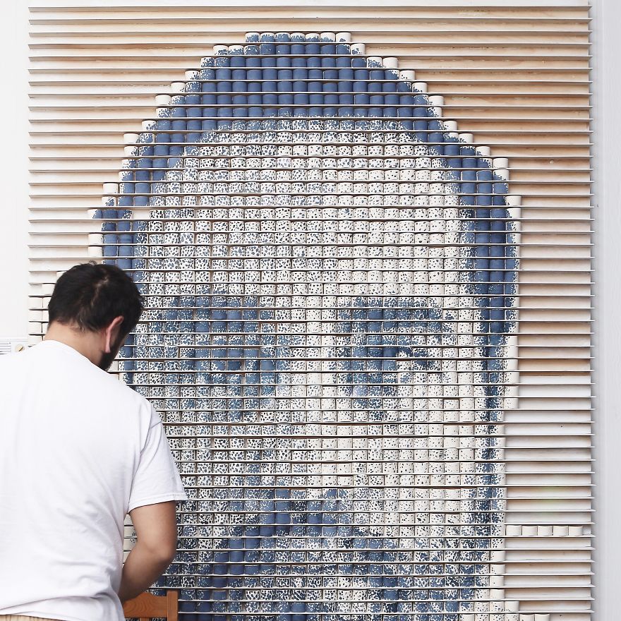 Spent 2 Months Throwing 2500+ Vessels To Create A Self-Portrait