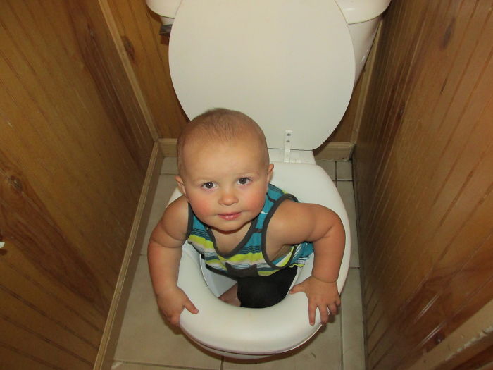 When They Want To Use The Potty Too!