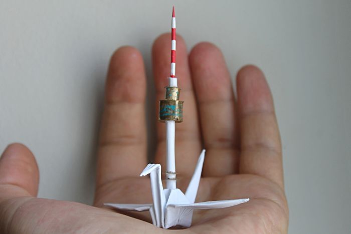 My Origami Cranes Take An Imaginary Trip Around The World