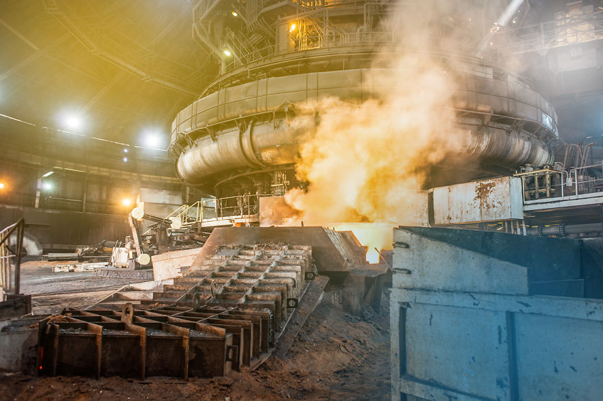 I'm One Of The Few Women Who Photographed Blast Furnace In One Of The Biggest Iron Works
