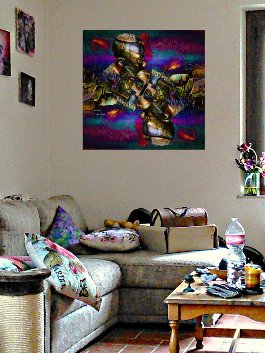I Am Creating Images Of My Art In Real Homes