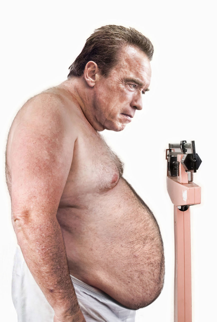 Artists Photoshop Celebrity Bodies To Spread Awareness About Obesity