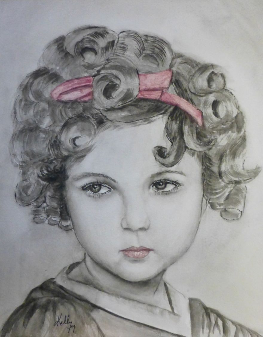 Little Shirley Temple Painting