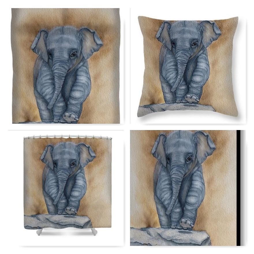 Baby Elephant Prints & Decor
