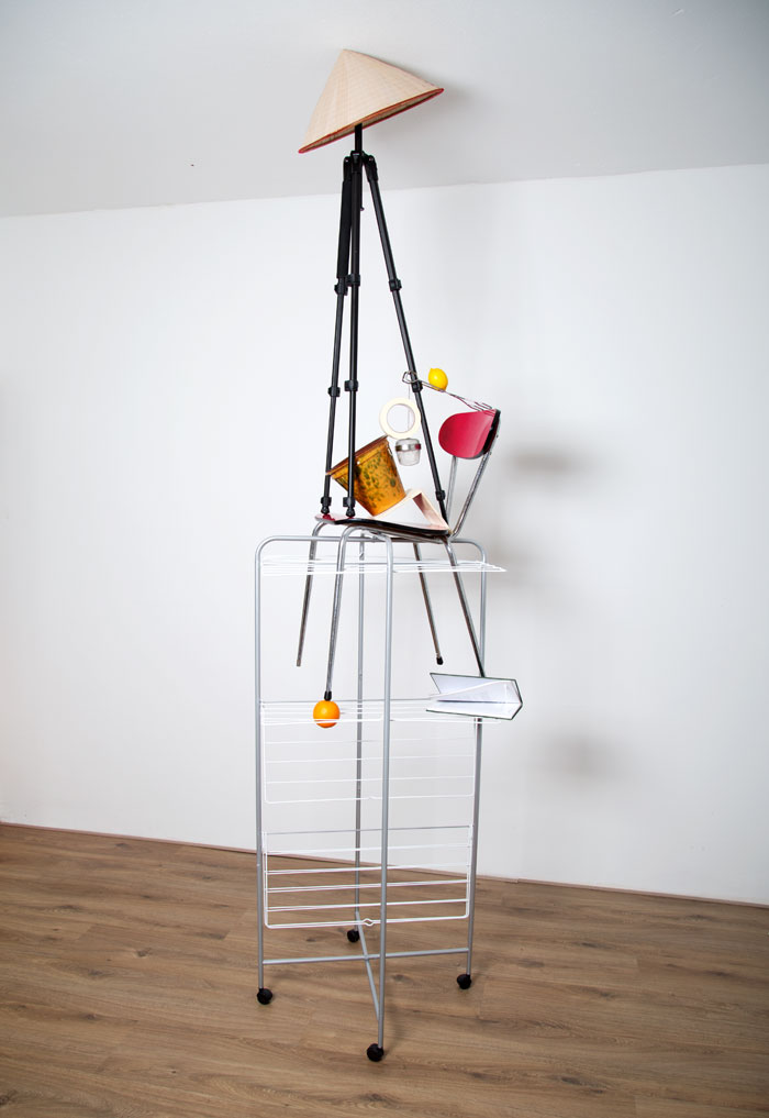 Pillars Of Home: I Balance Household Objects Into Floor-To-Ceiling Sculptures