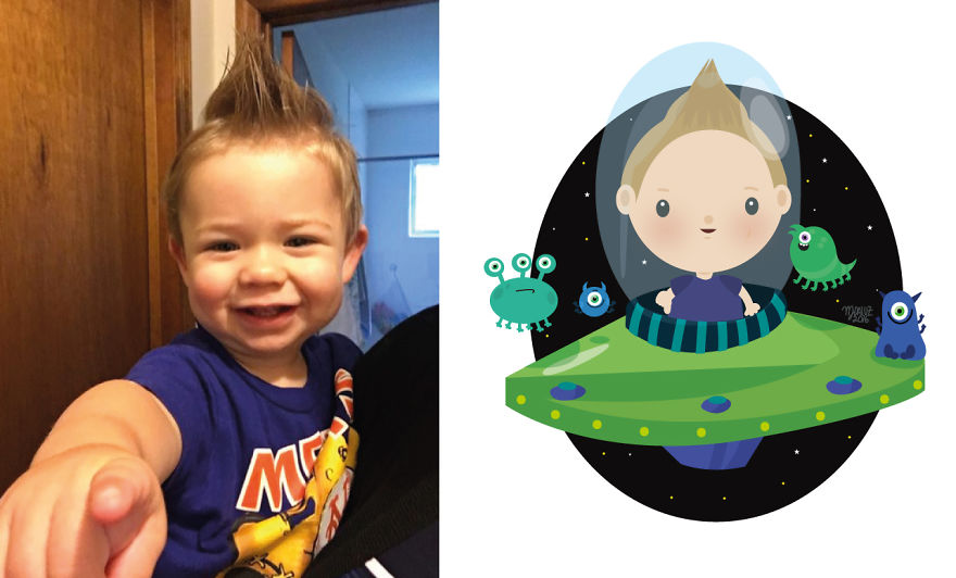 I Take Children’s Photos From The Internet And Turn Them Into Playful Illustrations (Part 3)