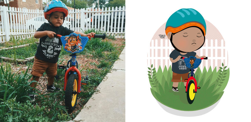 I Take Children’s Photos From The Internet And Turn Them Into Playful Illustrations (Part 3)