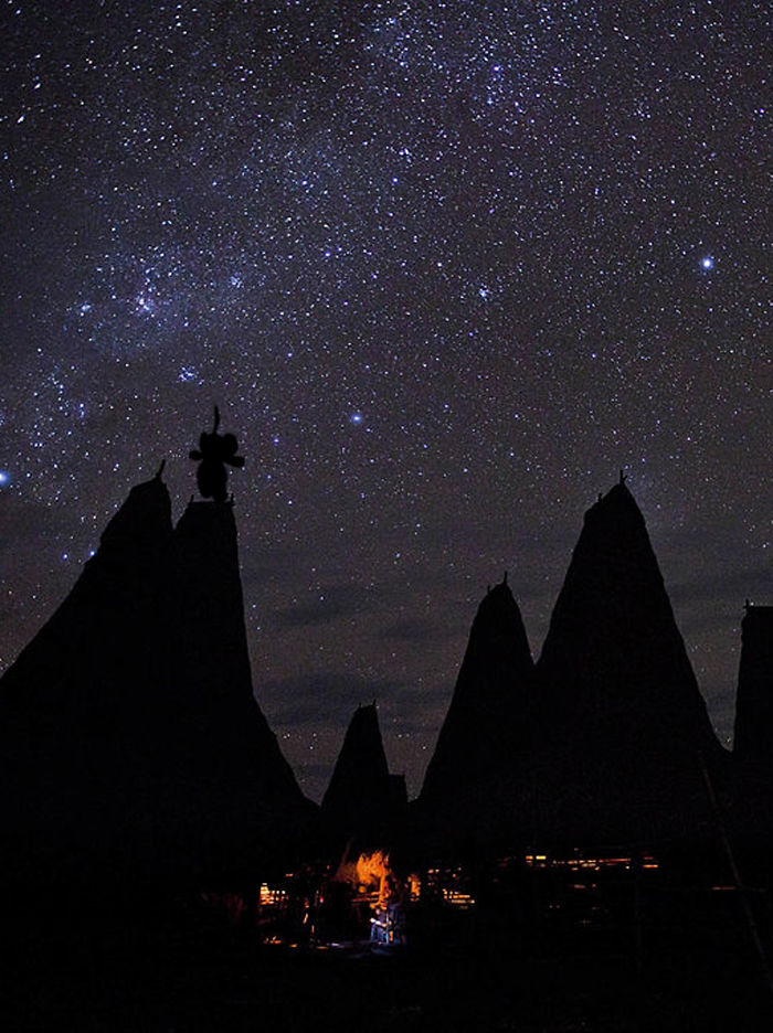 Catching Stars In Ratenggaro Village, West Sumba, Indonesia