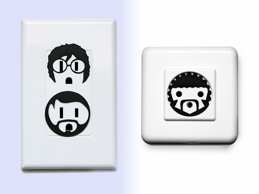 My Stickers Turn Boring Sockets Into Playful Characters