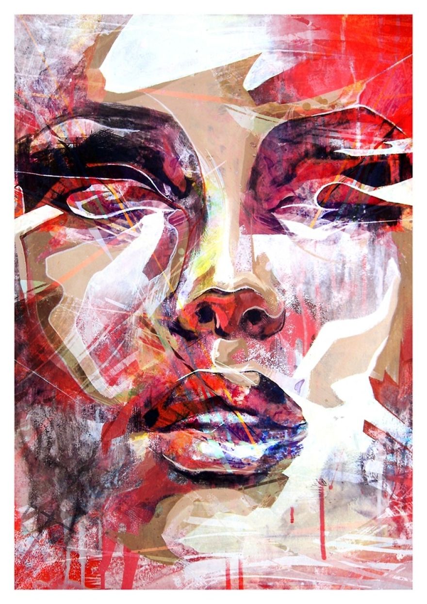 Soulful Mixed Media Portrait Paintings