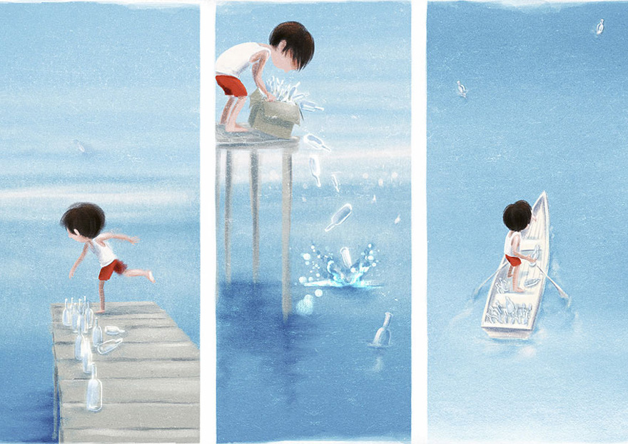 I Drew An Environmental Parable Of A Boy Who Caught Every Fish In The Sea