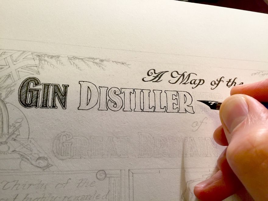 I Drew Gin & Whisky Maps That Took More Than 100 Hours To Make