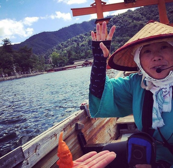 This Cheerful Gnome Is Travelling The World And He'll Make You Want To Travel Too