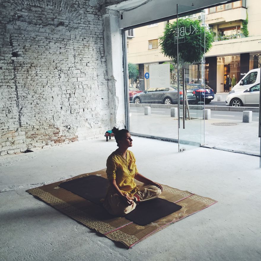 Yoga Experiment In An Art Gallery In The Middle Of Bucharest