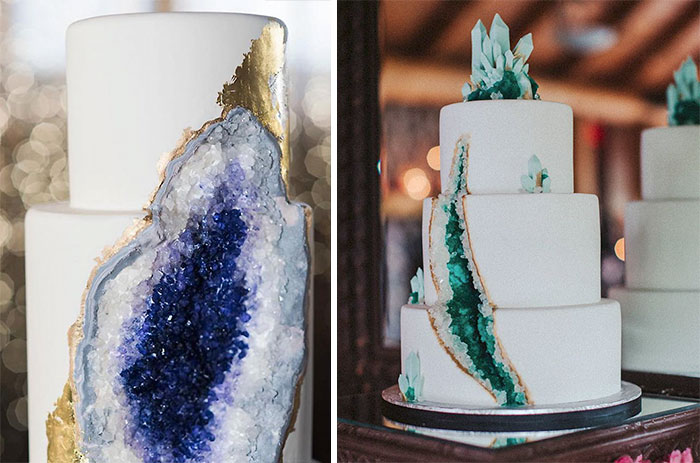 This New Geode Wedding Cake Trend Is Rocking The Internet