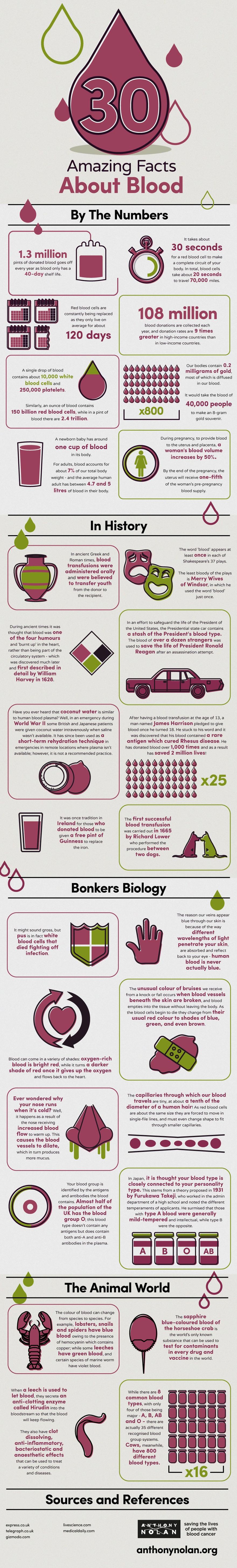 30 Amazing Facts About Blood