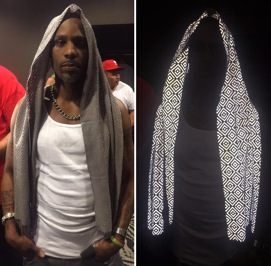 Anti-Paparazzi Scarf That Ruins Photos And Makes Flash Photography Impossible