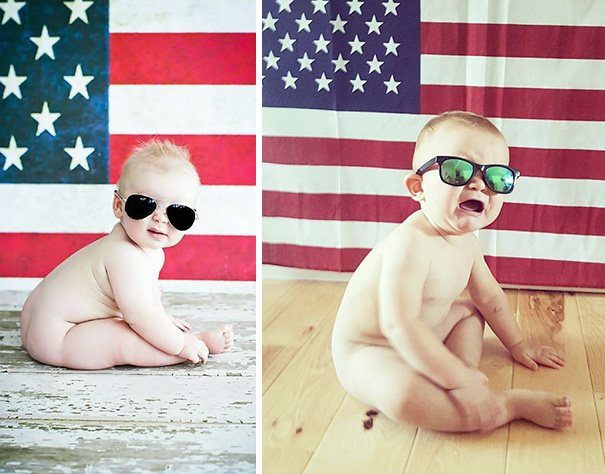 Patriotic Baby Photoshoot. Nailed It