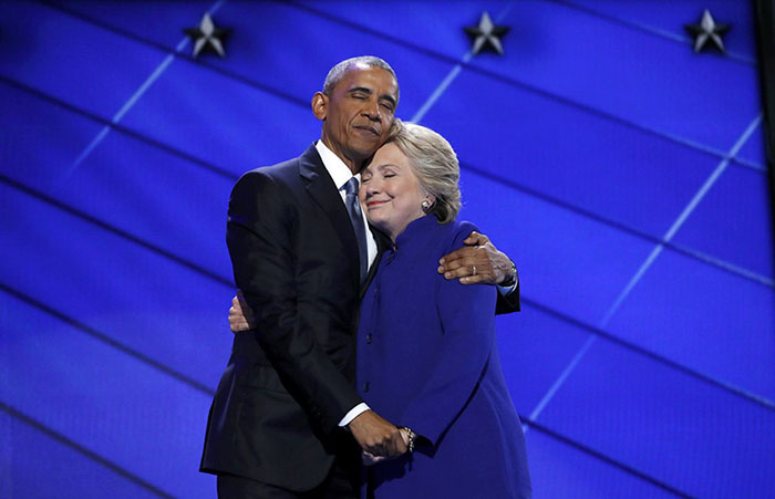Obama And Clinton’s Hug Was Perfect, Until Internet Trolls Ruined Everything