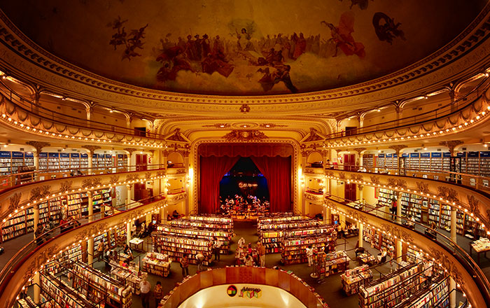 100-Year-Old Theatre Converted Into Stunning Bookstore