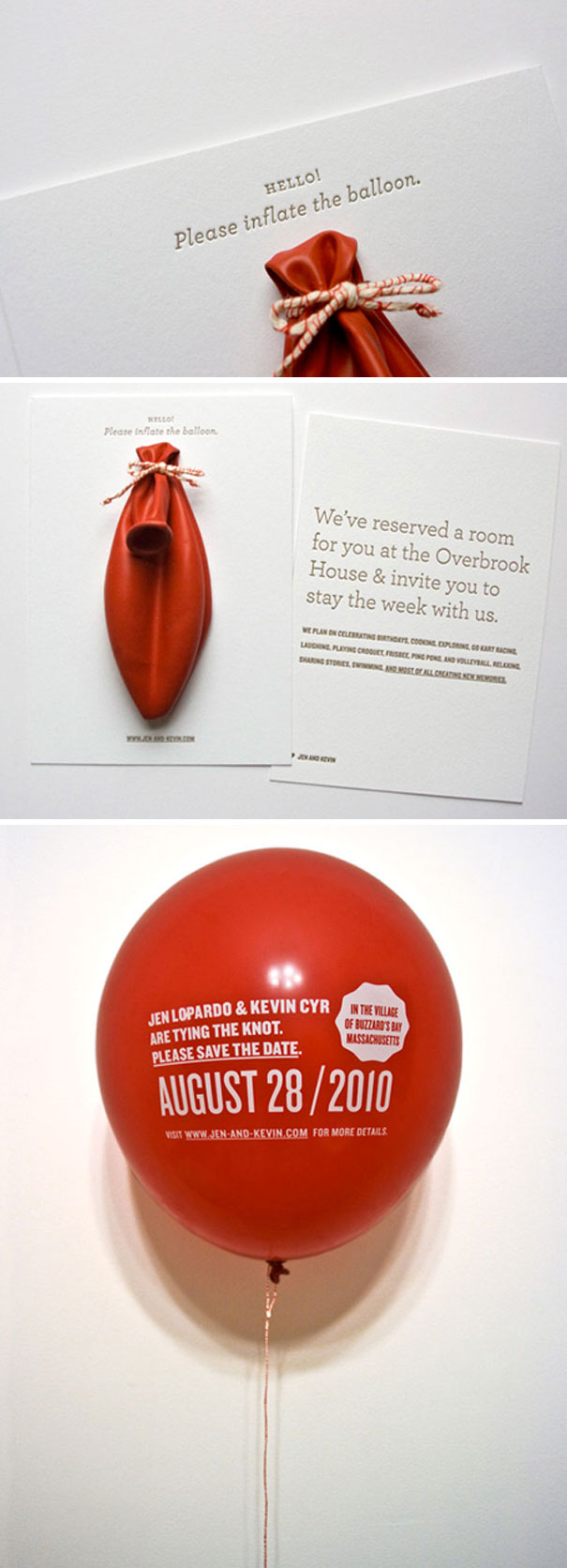 Red Balloon Save The Dates