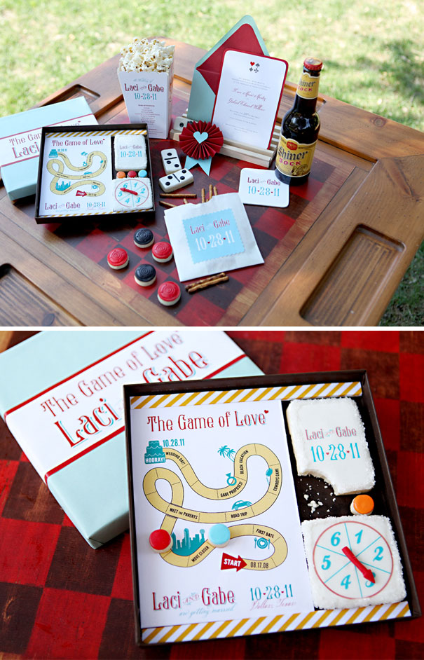 Adorable Save The Date Game With Cookies