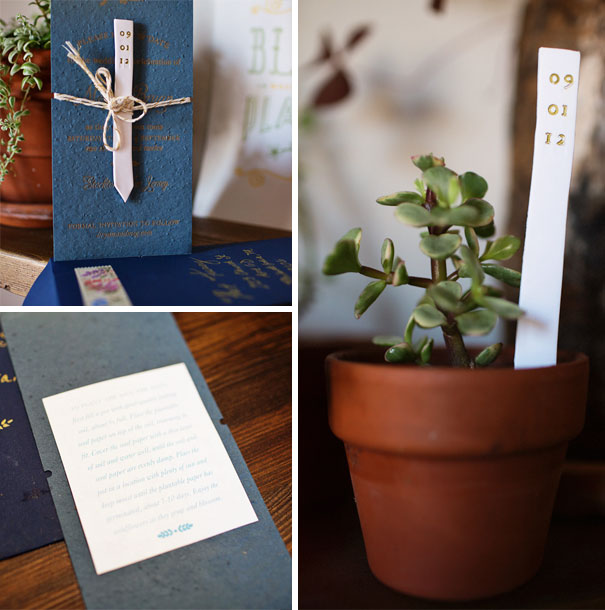 Plant Marker And Plantable Save The Dates