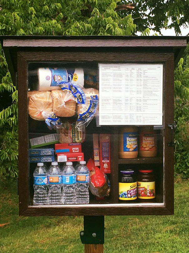 Little Street Pantry Where People Can Leave Products For Those In Need