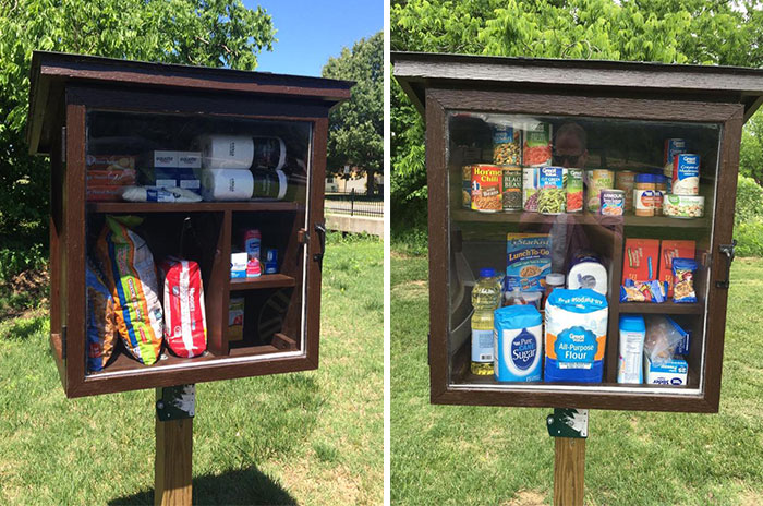 Little Street Pantry Where People Can Leave Products For Those In Need