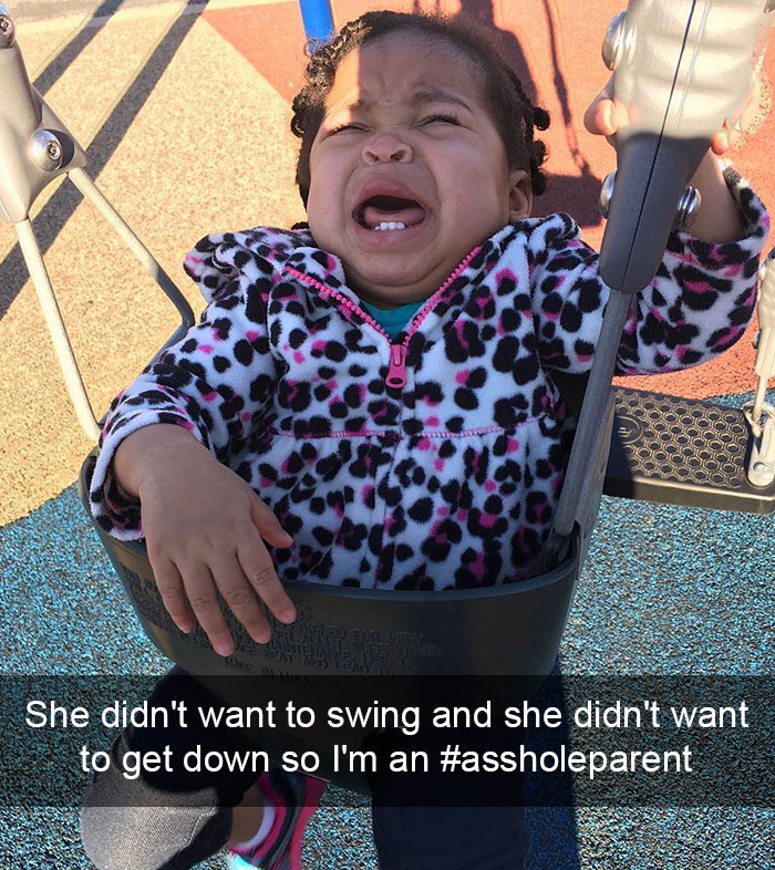 She Didn't Want To Swing And She Didn't Want To Get Down So I'm An #assholeparent