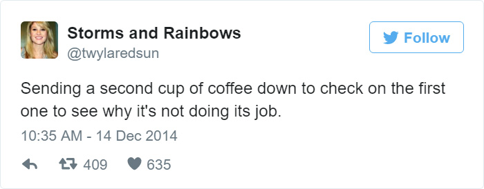 Funny Tweet About Coffee