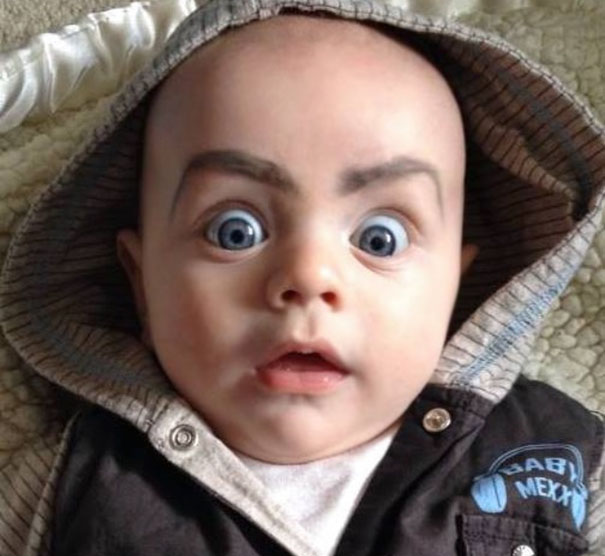 Drew Eyebrows On My Kid, Was Not Dissapointed