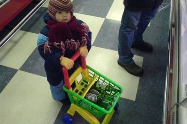 Dad-Style Grocery Shopping