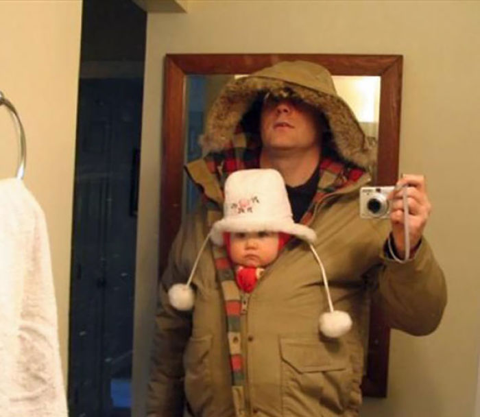 When You Have To Watch The Baby And Shovel Snow
