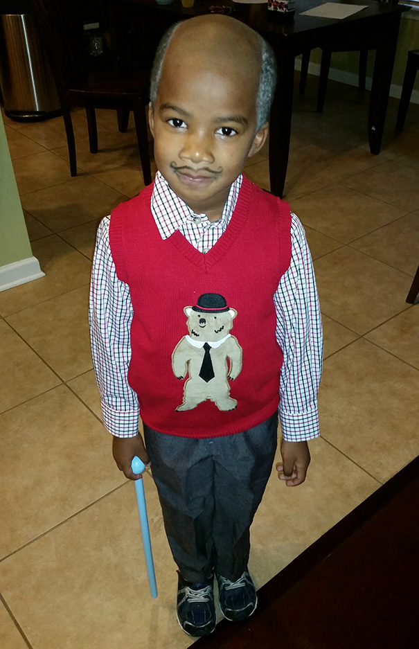My Husband May Have Gone Too Far In Dressing Our Son Like An Old Man For School Today