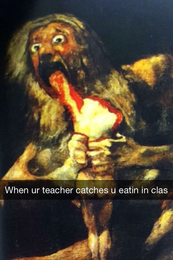 When Ur Teacher Catches U Eatin In Clas