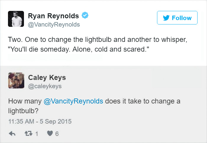 24 Times Ryan Reynold's Twitter Replies Were Pure Gold | Bored Panda