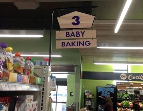 Baby Baking. It Hurts Even To Read The Sign
